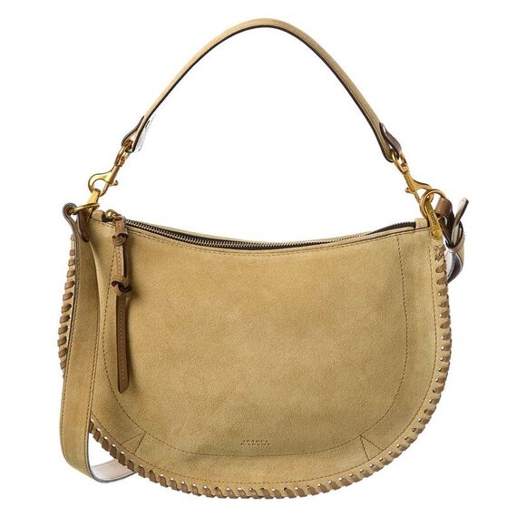 Isabel Marant Oskan Soft Suede Hobo Bag, Brown - Picture 1 of 4